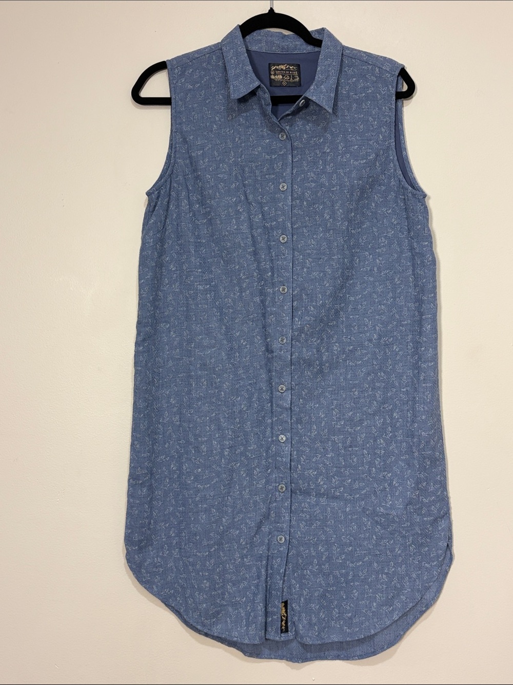 United by Blue | Button down organic cotton shirt dress Women’s size M floral